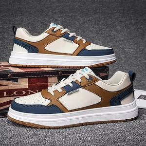 Baskets grande taille 47 pour adolescent, chaussures de sport basses respirantes en maille, en microfibre, décontractées pour hommes - Product Image 4