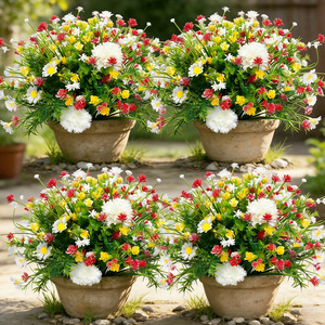 Ramo de Flores Artificiales, Camelia de Hierba Primaveral, 30cm-100cm de Altura, Simulación Realista, Decoración para Bodas y Hogar, Moldeado por Inyección de Plástico - Product Image 2