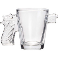 Verre à shooter personnalisé en forme de pistolet à boire petit gobelet à shot de vodka de 2oz avec poignée de pistolet