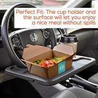 Meilleures ventes d'accessoires de voiture universel Portable volant bureau voiture plateau alimentaire Table pour manger de la nourriture et ordinateur Portable