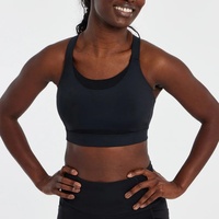 Sujetador deportivo con aros de soporte, tipo top, con cierre frontal, para ejercicio y running, para busto grande, asequible