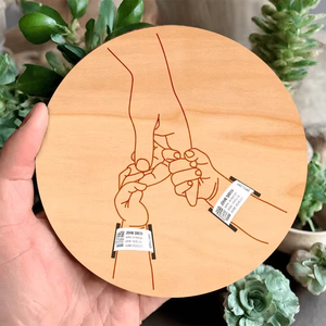 สร้อยข้อมือสำหรับทารกแรกเกิดในโรงพยาบาลเป็นของที่ระลึกด้วยบัตร “สวัสดีชาวโลก” กล่องเก็บข้อมูลสายรัดข้อมือของโรงพยาบาลเป็นวงกลม - Product Image 5