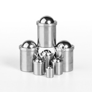 304 acier inoxydable 2mm-12mm diamètre piston à ressort <span class=keywords><strong>Mini</strong></span> Drop Set Insert Lock Press Fit Loaded Ball Spring Plunger avec <span class=keywords><strong>collier</strong></span> - Product Image 1