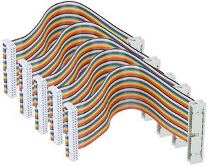 OEM FFC Costume Vw-1-Hf 40Pin 2.54Mm Pitch <span class=keywords><strong>Ribbon</strong></span> Cabo 34 36 Pin Flat RFID Cabo Plano 8pin IDC 28awg FEP Cablagem Plana - Product Image 3