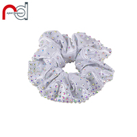 Ruida Personnaliser Cheer and Dance Élégant Blanc et Blanc Mystique Chouchous Avec AB Strass