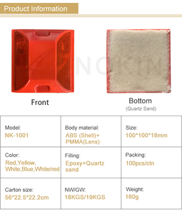 Reflector de carretera de ojo de gato rojo para señalización de carretera - Product Image 2