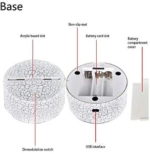 Mesa de café decoración del Led Sensor lámpara entre nosotros la noche de juego de luz de neón 7 cambio de Color 3D Luz - Product Image 5