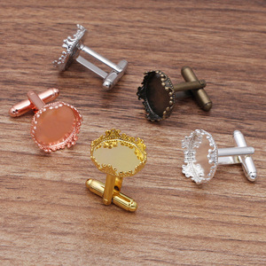 Qiyifeng Diy 6 colores Infitted 15mm Corona Gemelos franceses (05923) Componentes de hallazgos de joyería - Product Image 1