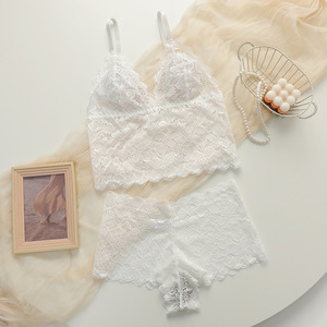 Ensemble <span class=keywords><strong>soutien</strong></span>-<span class=keywords><strong>gorge</strong></span> sans armatures et gilet sexy en <span class=keywords><strong>dentelle</strong></span> pour femme - Product Image 3