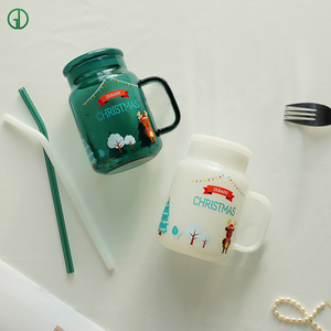 <strong>Mason</strong> <strong>Jar</strong> Glass Drinking Cups with Lid 570Ml <strong>Mason</strong> <strong>Jar</strong> Drinking Mugs Heat-Resistant Transparent Glass Cups - Product Image 5