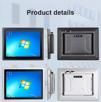 PC industriel à écran tactile de 10,1 pouces avec cadre intégré de 3 mm, X86 J1900 J4125 J6412 I3 I5 I7, étanche IP65