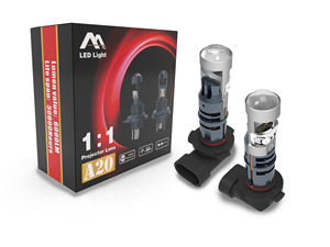 新型<span class=keywords><strong>A20</strong></span>スーパーLEDプロジェクターレンズヘッドライトH4ミニレンズLEDヘッドライトバルブオートライティングシステム - Product Image 1