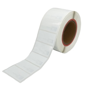 Étiquette autocollante en papier couché 80x50mm 860-960 MHz RFID <span class=keywords><strong>Puce</strong></span> Silicone Confisex UHF pour pneus, résistante à l'eau, pour entrepôt et logistique - Product Image 1