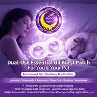 Autocollant universel aux huiles essentielles pour le sommeil, pour humains et animaux de compagnie, patch perlé à libération de phéromones à la lavande pour le soulagement du stress et l'insomnie