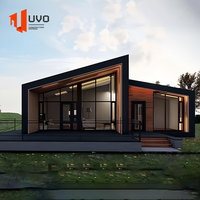 Maison modulaire portable de luxe à 3 chambres, type conteneur, villa hôtel en kit avec structure en acier et salle de bain