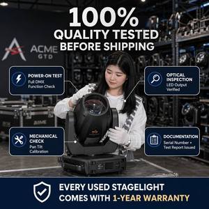 Luz de Escenario Usada Stagelight ACME GTD LED Beam Moving Head, Iluminación para Conciertos DMX512, Luz de Escenario Reacondicionada con 1 Año de Garantía - Product Image 2