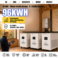 Batterie Lithium LiFePO4 51.2V 48V 30-32 KWh 32Kwh 628AH 32Kw pour kit solaire 36Kw, en stock UE DDP