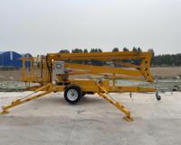 BEIGONK Remorque élévatrice à flèche articulée télescopique hydraulique 10M 12M 14M Ascenseur aérien Hauteur Remorquable Araignée Ascenseurs