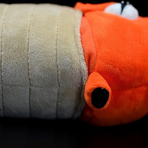ODM réaliste yeux Orange dix tentacules doux gris tête pointue Simulation peluche calmar marin 15 pouces chambre décor calmar poupée jouet - Product Image 4