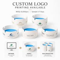 Cendrier jetable personnalisé avec logo, gel anti-odeur, ignifuge, recyclable, design minimaliste, forme ronde, approvisionnement en gros