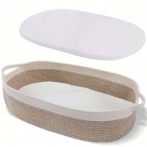 Wholesale Seagrass Baby <b>Toy</b> Basket Gift <b>Toys</b> Moses Set Straw Cotton Baskets Grey <b>Storage</b> Changing Pad Corn Rattan Change Rope - Product Image 1