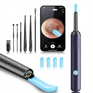 Outil de nettoyage d'<span class=keywords><strong>oreilles</strong></span> avec caméra 1080P, dispositif de nettoyage d'<span class=keywords><strong>oreilles</strong></span> portable en silicone avec WiFi, bleu - Product Image 3