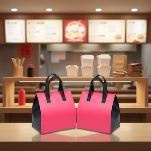 Eco Friendly Non Woven Insulated <b>Cooler</b> Bag Reusable Thermal Waterproof Takeaway & Takeout Bag for Cans Cold <b>Drinks</b> & Food - Product Image 1