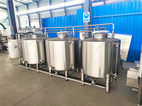 Station de nettoyage CIP entièrement automatique PLC, système CIP multi-réservoirs personnalisé pour équipements de fermentation et de brasserie