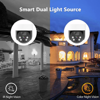 Wistino-cámara de seguridad inalámbrica, Kit de videovigilancia Solar con batería de 4MP, Audio bidireccional, PTZ, sistema Wifi NVR, 4 canales