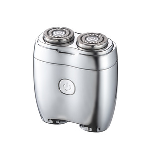 Mini Afeitadora eléctrica portátil para hombres Nueva afeitadora magnética de doble cuchilla de cuerpo completo con alimentación USB Totalmente lavable - Product Image 5