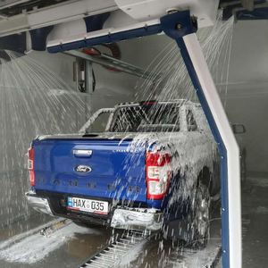 Electric <b>Car</b> Washer <b>Machine</b> Red Plastic Automatic Vehicle Cleaning System for Outdoor Use - Product Image 6
