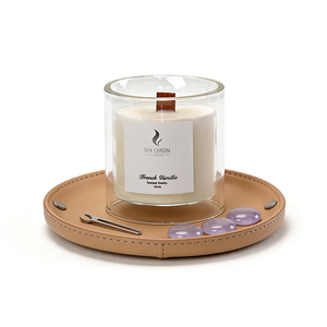 Groothandel Dubbelwandige 8oz 10oz Glazen Luxe Kaarsenpotten met Verpakking/Op maat gemaakte Logo's/Bijpassende Kleur Beschikbaar/Verpakking in doos - Product Image 3