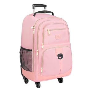 Free sample Travel rolling <b>backpack</b> <b>with</b> a large capacity and <b>wheels</b> for <b>carry</b>-<b>on</b> luggage and suitcases - Product Image 2