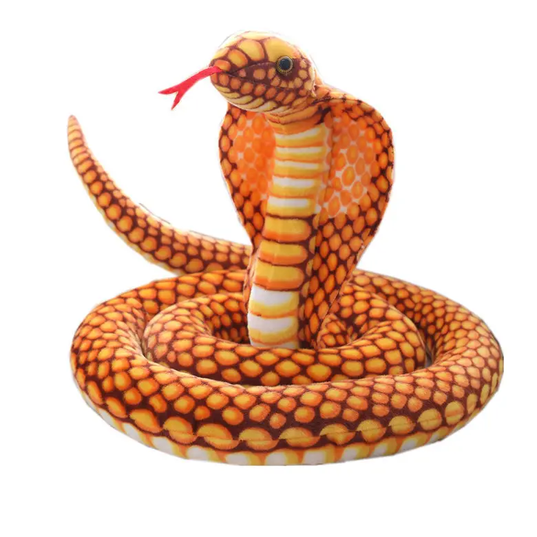 Fake Snake Doll Plush Toys PP Cotton Vivid Modeling For Photography Alternative Plush Animal Toys