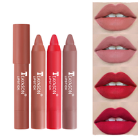 Lip Gloss Pelembap Berpigmen Tinggi Tahan Lama Tahan Air Model Putar untuk Pemakaian Seharian