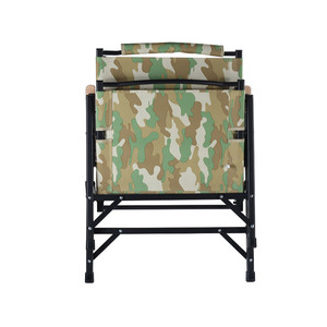 Chaise pliante en tissu Oxford camouflage avec logo personnalisé pour le camping en plein air, la pêche ou le pique-nique sur la plage, équipement de plage - Product Image 3