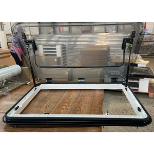 Accessoires d'extérieur pour VR Évent de toit de grande taille 960*650 MM avec barre de support pneumatique extra-forte Puits de lumière pour remorque camping-car - Product Image 4