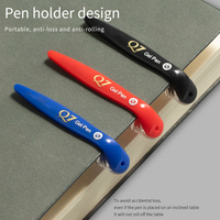 Stylo gel à encre métallique rouge 0,5 mm en gros |   Logo personnalisé transparent pour étudiants et professionnels de bureau