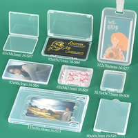 SUNSHING - Funda Transparente para Tarjetas de Identificación, Estuche para Tarjetas de Regalo de PP, Porta Tarjetas de Visita Premium, Caja de Almacenamiento para Tarjetas de Membresía VIP OEM ODM