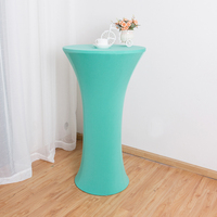 Nappe de Table Moderne en Spandex Tissé Carré en Polyester pour Banquet, 1 Pièce/Sac en PP, Couleur Unie Teintée, 1 Pièce