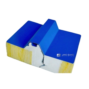 Exterior Outdoor Fireproof Waterproof Insulated Steel PU EPS Rock Wool Foam Wall <strong>Roof</strong> <strong>Sandwich</strong> <strong>Panel</strong> - Product Image 4