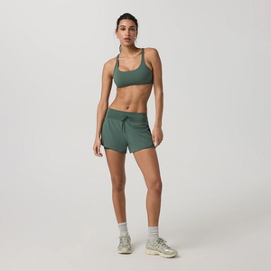 Shorts de sport 2 en 1 pour femmes, respirants, pour la course à pied, le yoga, la <span class=keywords><strong>randonnée</strong></span>, athlétiques, à séchage rapide, avec doublure et poches pour téléphone - Product Image 4