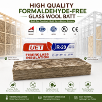 Laine de verre écologique Green Guard de haute qualité sans formaldéhyde, marron, en fibres de verre, R13, épaisseur 3,5 pouces, pour l'Amérique du Nord