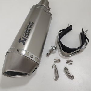 Pot d'échappement universel pour <span class=keywords><strong>moto</strong></span> de 51 mm, conçu pour 125 R5 GSXR125 PCX GY6, nouveau <span class=keywords><strong>silencieux</strong></span> modifié en acier inoxydable - Product Image 3