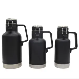 Double Wall Stainless Steel Thermal beer growler 64oz /44 oz / 32 oz