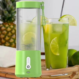 Meistverkaufter 400ML Tragbarer Mixer 6 Edelstahlklingen USB-Aufladbarer Mini Elektrischer Entsafter Reise-Smoothie-Maker - Product Image 2