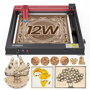 <span class=keywords><strong>ATOMSTACK</strong></span> A12 X12 <span class=keywords><strong>PRO</strong></span> 50W portátil Mini corte de grabado láser 12W CNC DIY impresora de vidrio de madera máquina de grabado láser para Metal - Product Image 1
