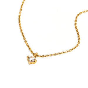 Collar chapado en oro <span class=keywords><strong>de</strong></span> 14 quilates <span class=keywords><strong>de</strong></span> Plata <span class=keywords><strong>de</strong></span> Ley 925 para mujer <span class=keywords><strong>de</strong></span> Venta caliente con diseño <span class=keywords><strong>de</strong></span> gota <span class=keywords><strong>de</strong></span> agua <span class=keywords><strong>de</strong></span> moda <span class=keywords><strong>Charlotte</strong></span> - Product Image 1