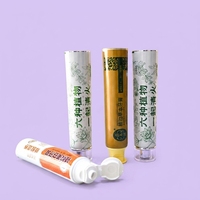 Tubes de dentifrice inclinés en aluminium-plastique de forme personnalisée 12,7-35 mm avec bouchon à vis de qualité alimentaire Impression UV Soins personnels
