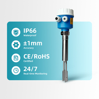 Fourchette vibrante SS316, interrupteur de niveau de liquide, alarme de niveau haut/bas, précision 0,1 %, affichage LED, 2 relais pour réservoir d'eau